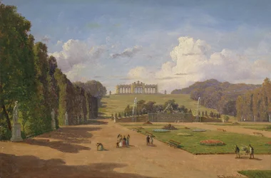 Schönbrunn, widok na Gloriettę